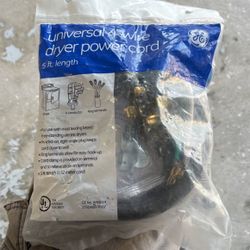 GE 4-wire Dryer Cord, 5 Ft