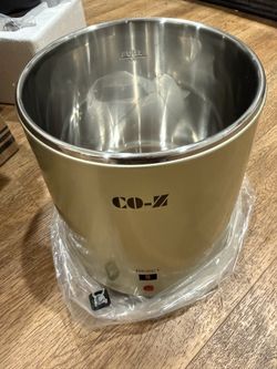 CO-Z 4L Brushed Stainless Steel Countertop Distiller Machine, Home Distilled Water Maker with Glass Pot, Purifier to Make Clean Water
