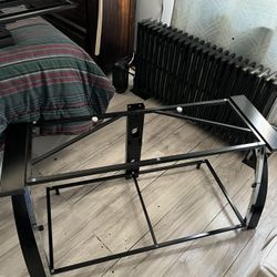 3 Shelves Glass Tv Stand 