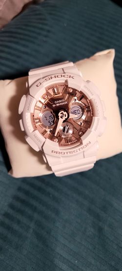 Casio G-Shock White & Rose Gold Watch