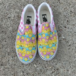 Vans The Simpsons Lisa Simpson Slip On Loafers Skate Shoes Women 9W  Men 7.5 New