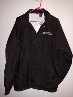 Vos Mens Windbreaker Jacket Postal Mens Large New Or Beanie 