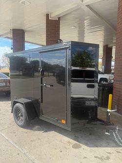 4x8 Blackout Enclosed Trailer