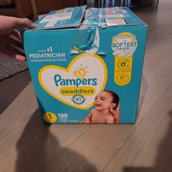 Pampers swaddlers Size 1 - 198ct