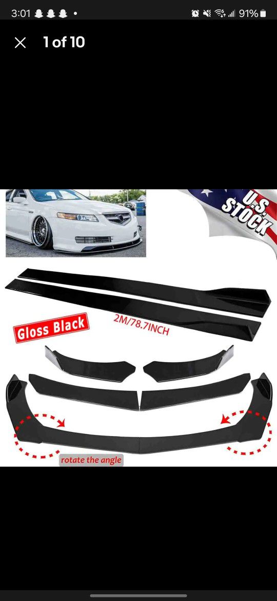 Acura TL Front Lip And Side Skirts 