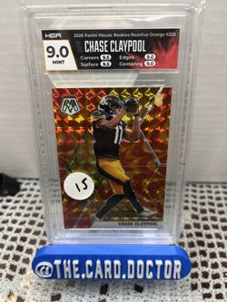 Chase Claypool Mosaic Rookie Reactive Orange HGA 9 Mint (like Psa)
