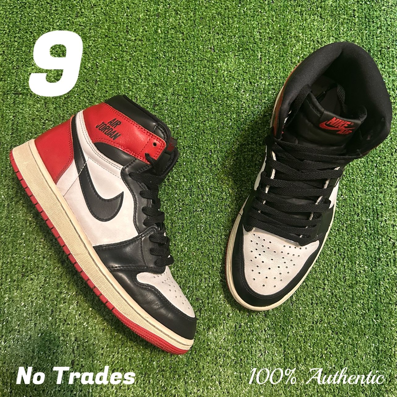Size 9 Air Jordan 1 Retro High โReimagined Black Toeโ ๐