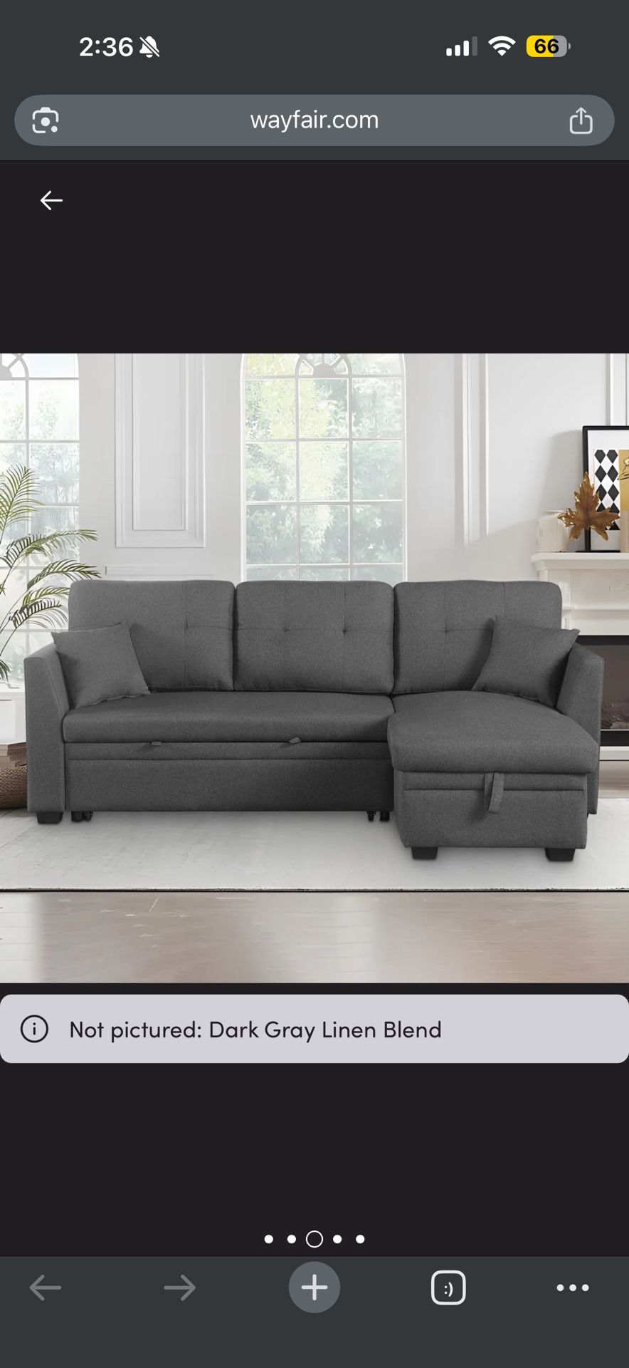 Sectional Sofa Sleeper Bed With Storage Chaise