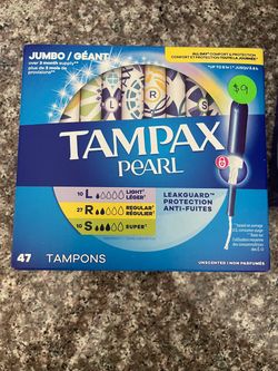 Tampax Pearl Tampons Jumbo Pack 47ct