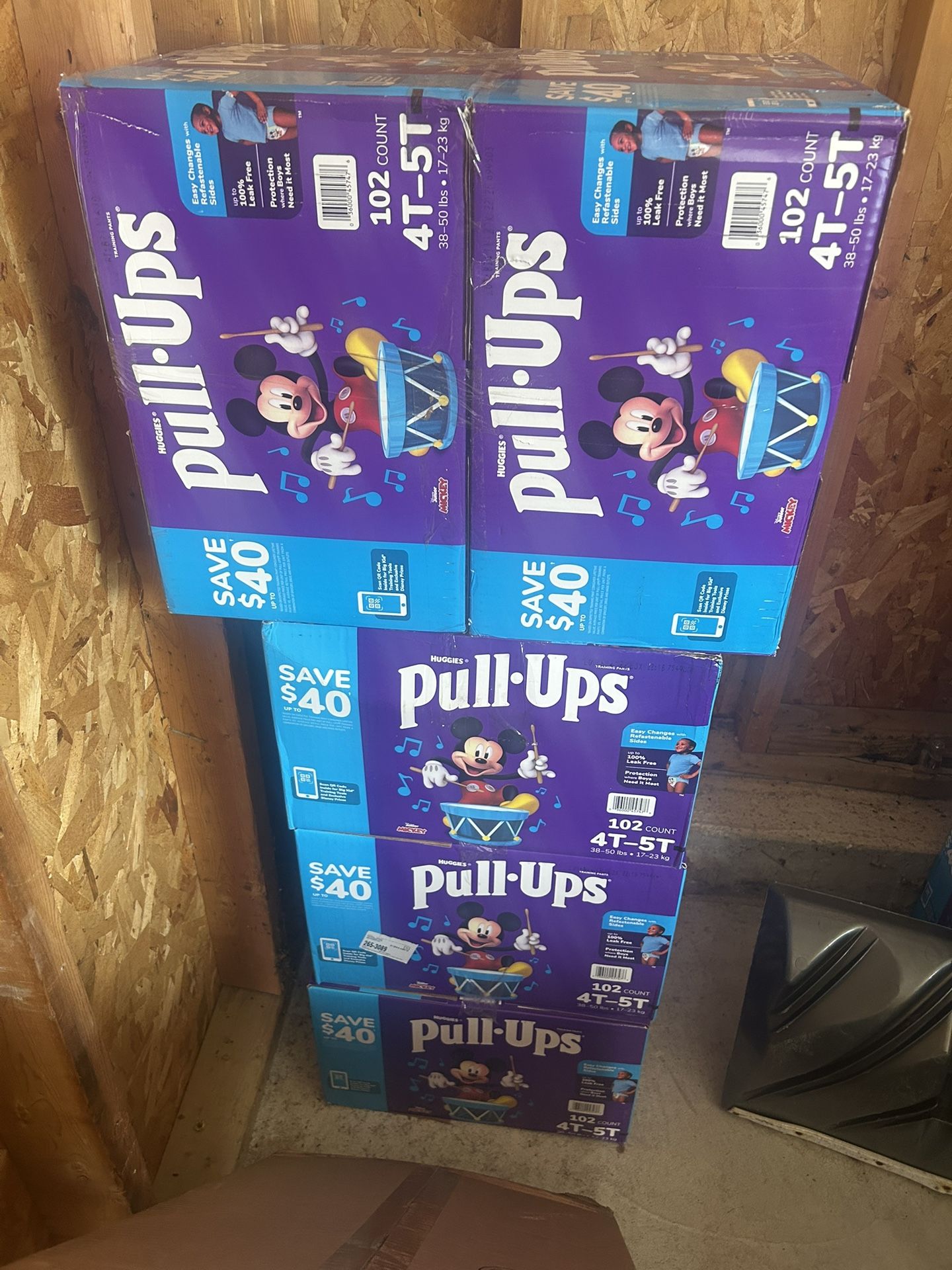 Pull Ups Size 4t-5t