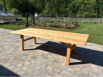Beautiful cedar table, outdoor furniture