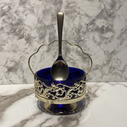 Vintage Antique Queen Anne Sugar Bowl Set