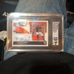 2021 Panini One - Premium Rookie Patch/Auto (15/49) *Ja'marr Chase* RPA SGC Grade 10/9 Mint