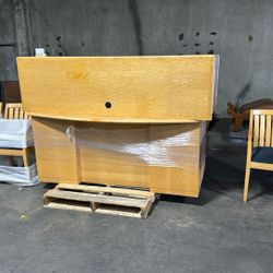 8 Pc. Office desk and related furniture