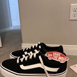 Black Brand New Vans With Box!