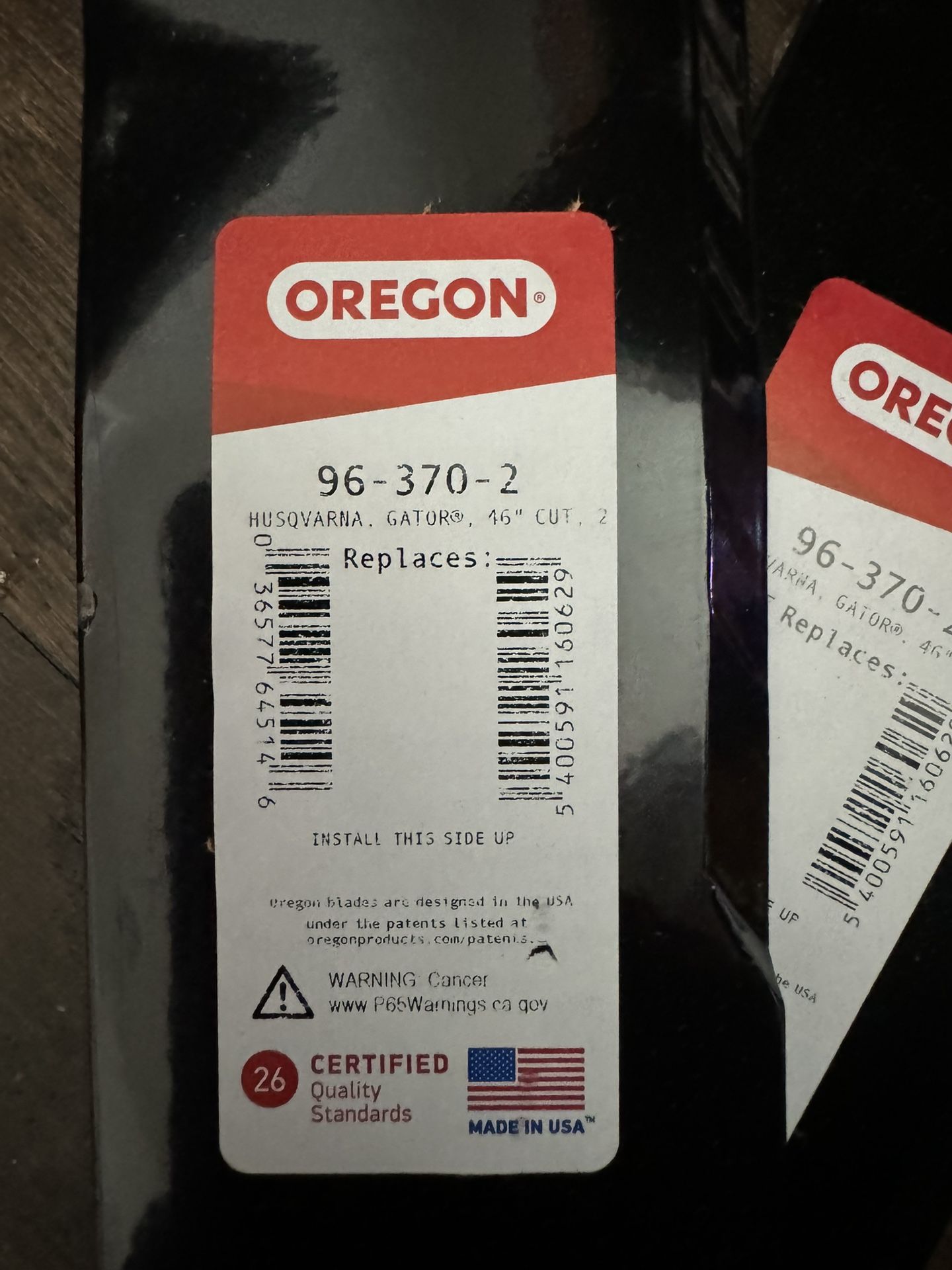 Oregon Pack of 2 Gator G3 Mulching Lawnmower Replacement Blades 22-7/8" Lengt...