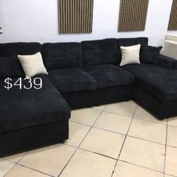 On Sale‼️ U Black Sectional Sofa 