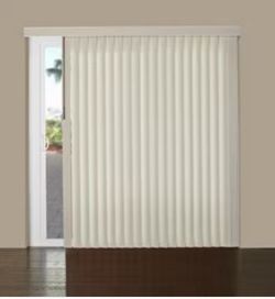 Textured Vertical Blinds 9’Wx7’H (off-white)
