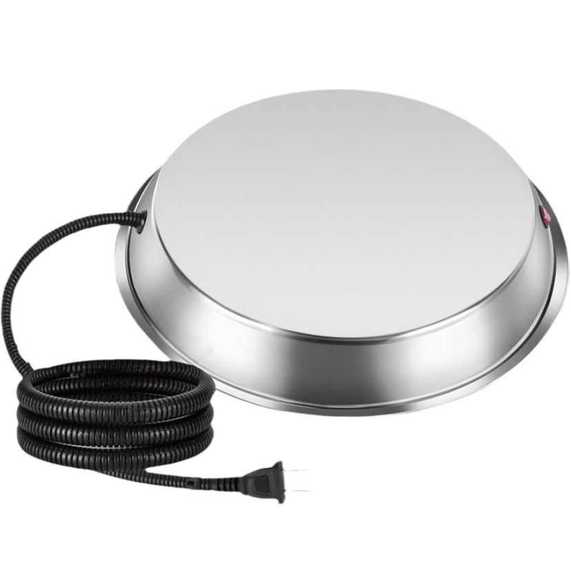 Chicken Water Heater, Chicken Water Heater Base for Winter, 110W Drinker Heater Base with Thermostat, Automatic Pet Water Drinker Chicken Accessories 