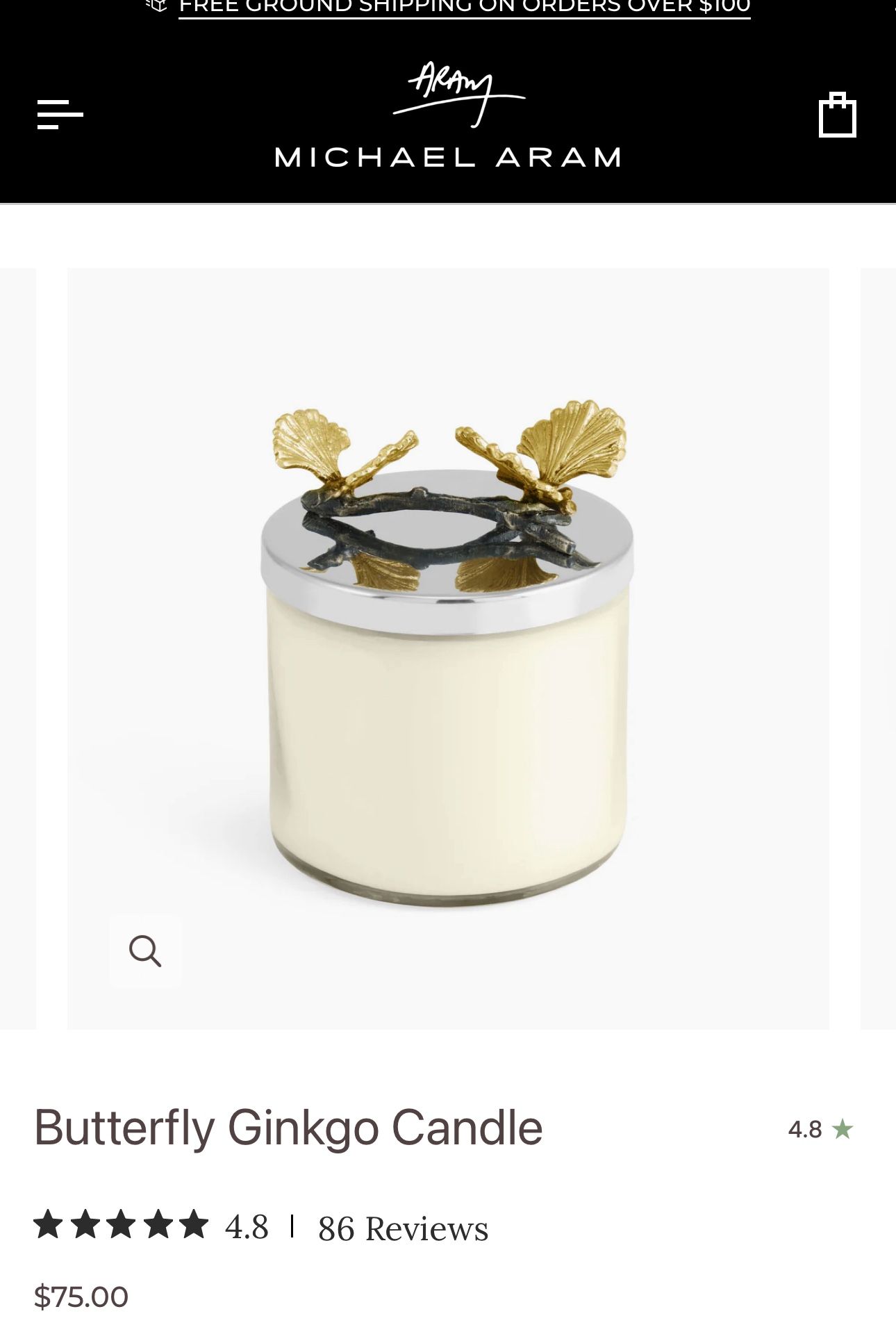 Candle Michael Aram