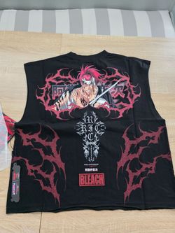 Civil Regime x Bleach Renji Sleeveless Sz L  Muscle Tank Top Oversized Tee NEW