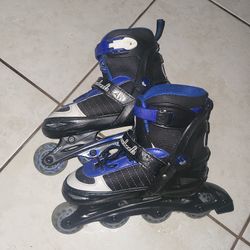 Blue Black Roller Skates Size 9/5  Bought  For 20  Selling For 10! Need Gone!