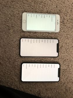 2 iPhone X and 1 iPhone 8 for sale (perfect condition)