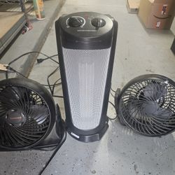 Two Fans + A Space Heater 