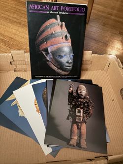 African Art Portfolio Illustrated Introduction Book with Prints
