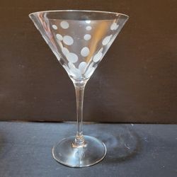 MIKASA CHEERS ETCHED MARTINI GLASSES - SET OF (4)