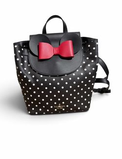 Disney x Kate Spade New York Minnie Mouse Perfect Bow Polka Dot Purse Backpack