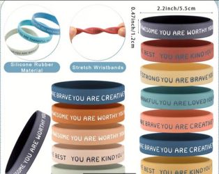 120 silicone bracelets (motivational)NEW! Make offer still avail