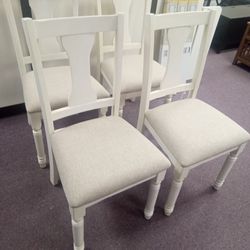 4 Farmhouse Dining Chairs 