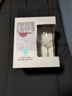 Never used red wine set Martha stewart