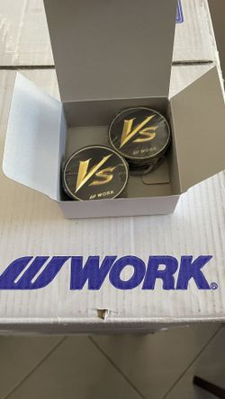 WORK WHEELS CENTER CAPS BLACK GOLD 17" 18" 19" VS-XX / 18" 19" VS-KF / REZAX II