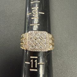 10k cluster diamond ring