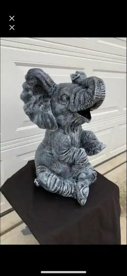 Large elephant statue