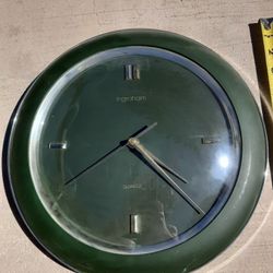Vintage Green & Gold Wall Clock