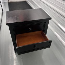 Heavy-Duty Dark Brown 2-Drawer Nightstand – $60 (Only 1 Available) 