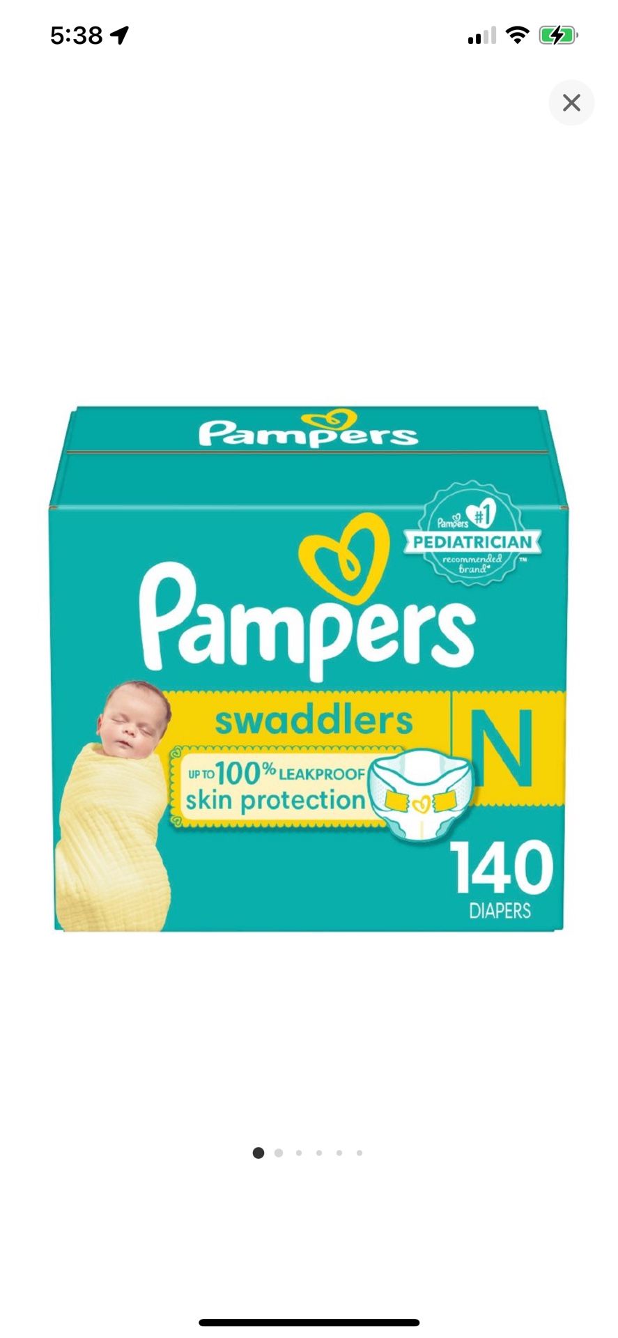 Pampers Swaddlers Newborn 