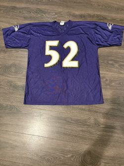 Men’s NFL Players Baltimore Ravens Ray Lewis #52 Jersey Size XL Purple