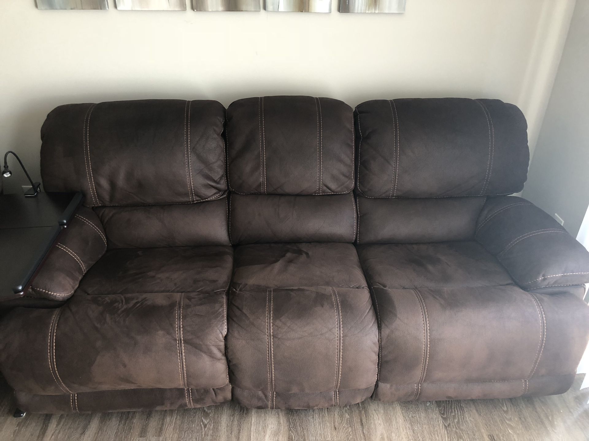 Reclining sofa and chair