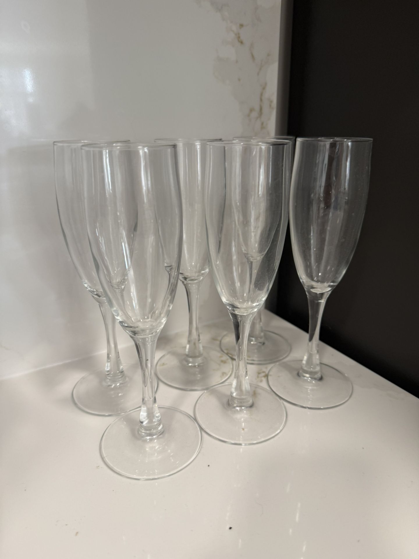π₯ Set of 6 Champagne Flutes β $8 (Cash Only) | Westfield, NJ