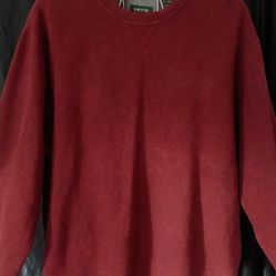 Orvis Crewneck Sweatshirt Men’s S Red Pullover Casual Fit 100% Cotton Knit

