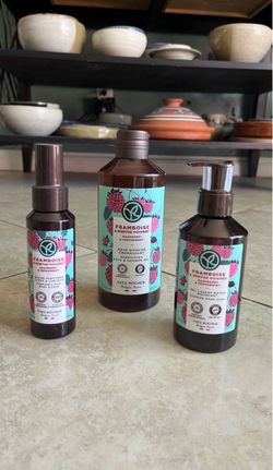 Yves Rocher Raspberry & Peppermint Mist Body & Hair, Shower Gel, and Hand Soap