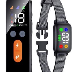 Dog Training Collar with Remote, Dog Shock Collar with Remote Control for Medium Large Dogs 40-120lbs Waterproof, Shock Collar for Dogs with Beep Vibr