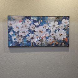 24" x 48" Flower Wall Art for Living Room Large Modern Wall Decor Canvas Paintings for Wall Decorations Bedroom Office Artwork Plum Blossom Art Prints
