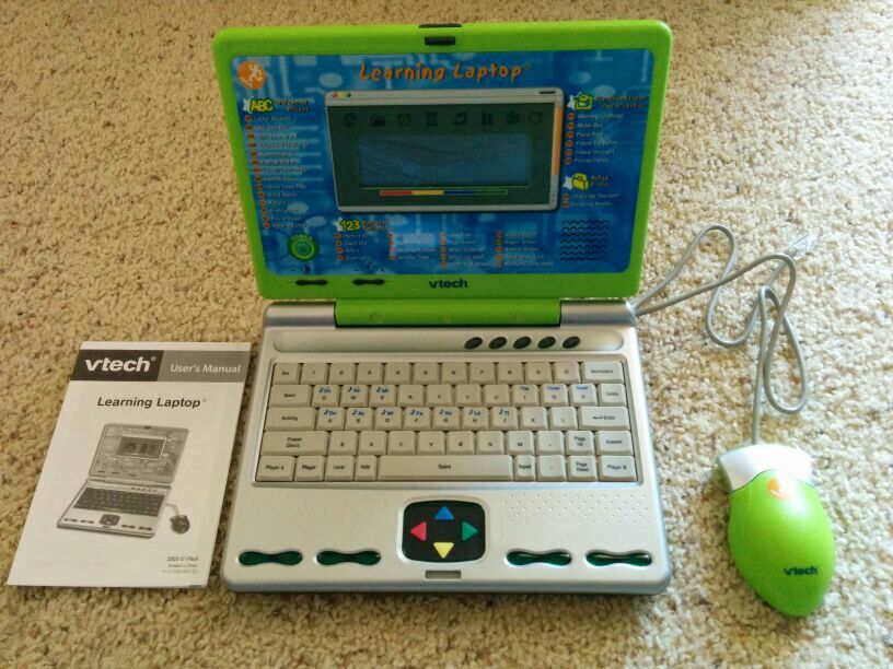 Vtech LEARNING LAPTOP Green Toy NEW