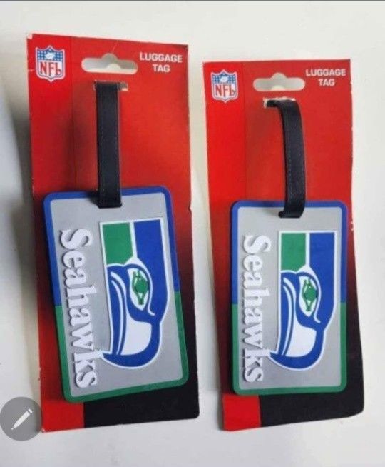 NFL Seattle Seahawks Luggage Tags (2) superbowl ready