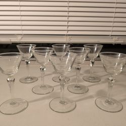 Set Of 8 Cordial Glasses